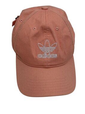 Adidas Trefoil Dust Pink Strapback Dad Hat Adjustable Logo Cap